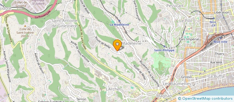 localisation de l'entreprise CI LE BELLET HILLS à NICE