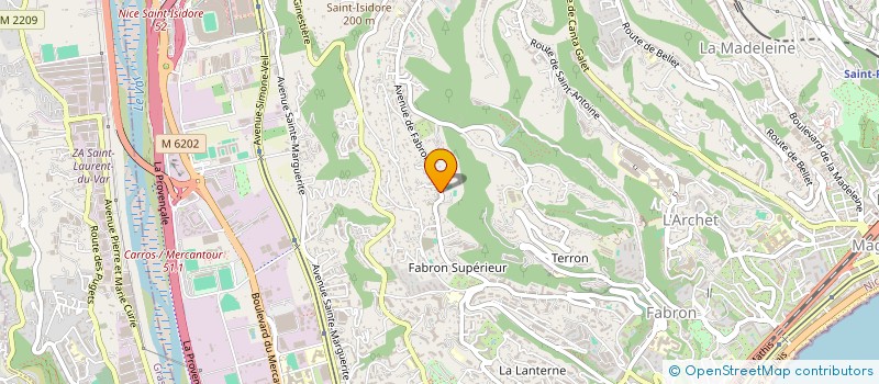 localisation de l'entreprise CI LE KERYLOS à NICE
