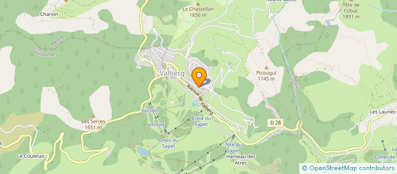 localisation de l'entreprise CI LE PERCE NEIGE  PEONE