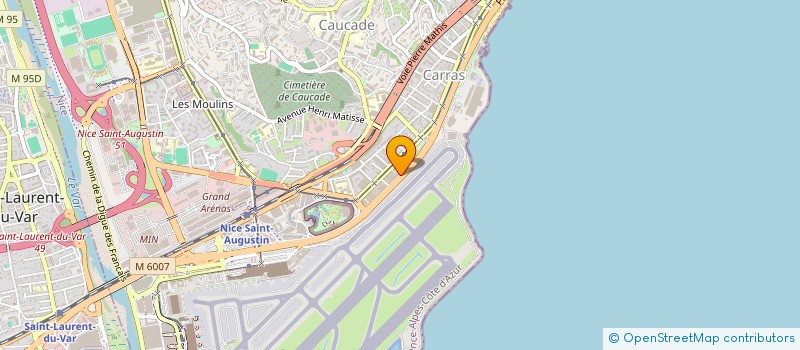 localisation de l'entreprise CI OPAM GIPLAM  NICE