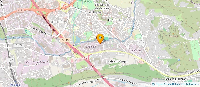 localisation de l'entreprise CI PRO à LES PENNES-MIRABEAU