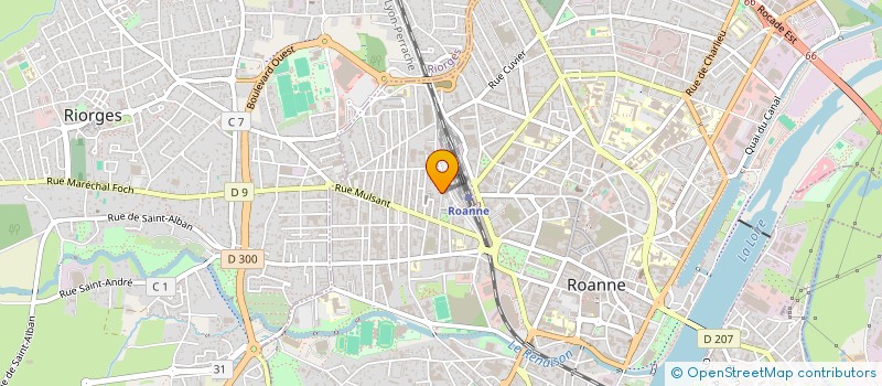localisation de l'entreprise CI SPORTS NEWS à ROANNE