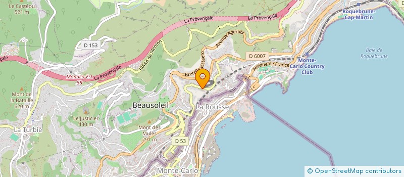 localisation de l'entreprise CI VILLA PARADISO à BEAUSOLEIL