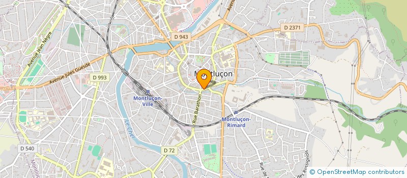 localisation de l'entreprise CI3 à MONTLUCON