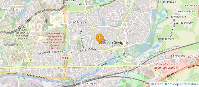 localisation de l'entreprise CIA COURTAGE  CESSON-SEVIGNE