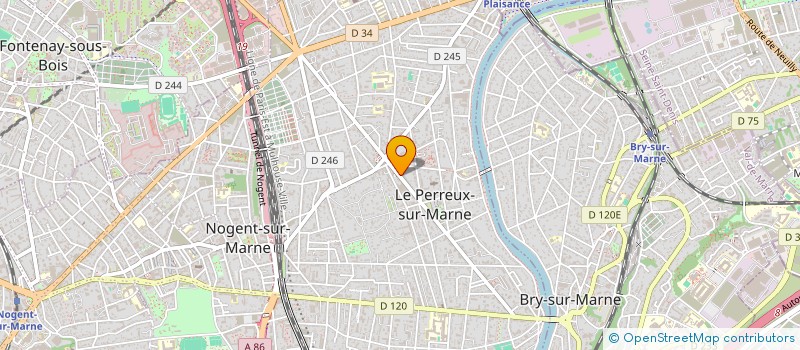 localisation de l'entreprise CIA COURTIMMO à LE PERREUX-SUR-MARNE