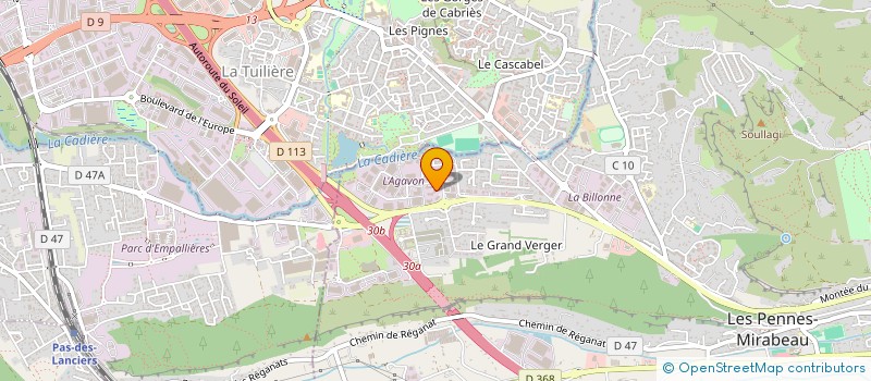 localisation de l'entreprise CIA ELECTRIQUE à LES PENNES-MIRABEAU