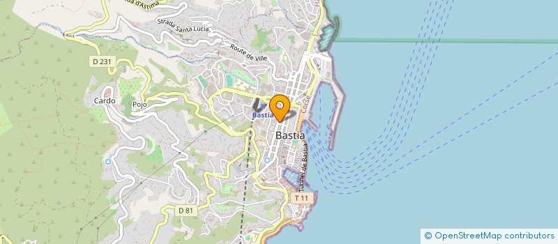 localisation de l'entreprise CIABRINI BOISSONS à BASTIA