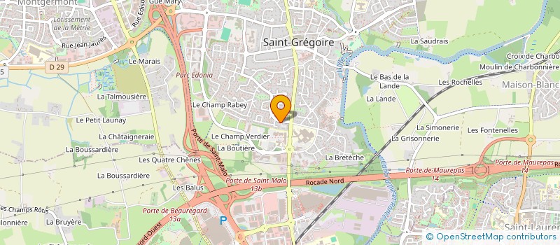 localisation de l'entreprise CIAFEM à SAINT-GREGOIRE