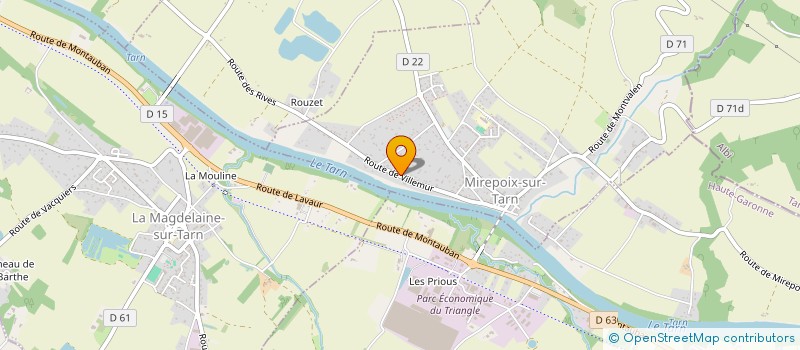 localisation de l'entreprise CIAGA  MIREPOIX-SUR-TARN