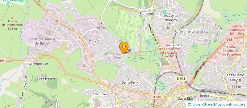 localisation de l'entreprise CIAK à RODEZ