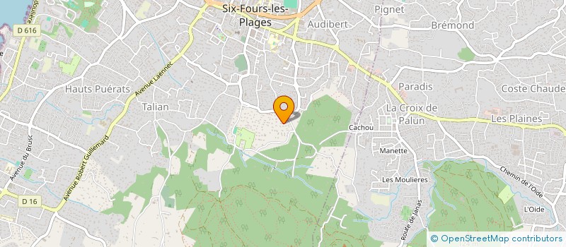 localisation de l'entreprise CIAL à SIX-FOURS-LES-PLAGES