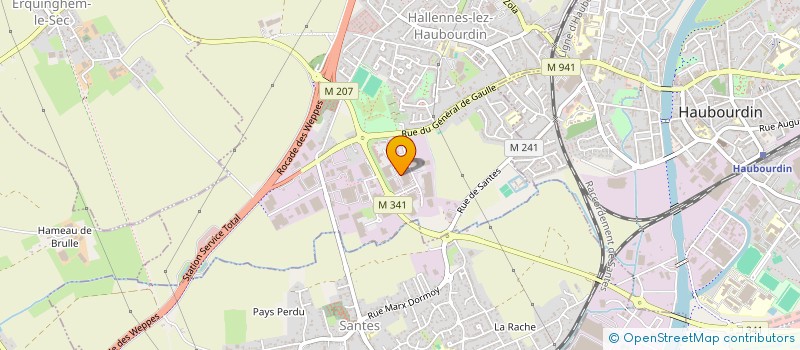localisation de l'entreprise CIAN ENTREPRISE à HALLENNES-LEZ-HAUBOURDIN