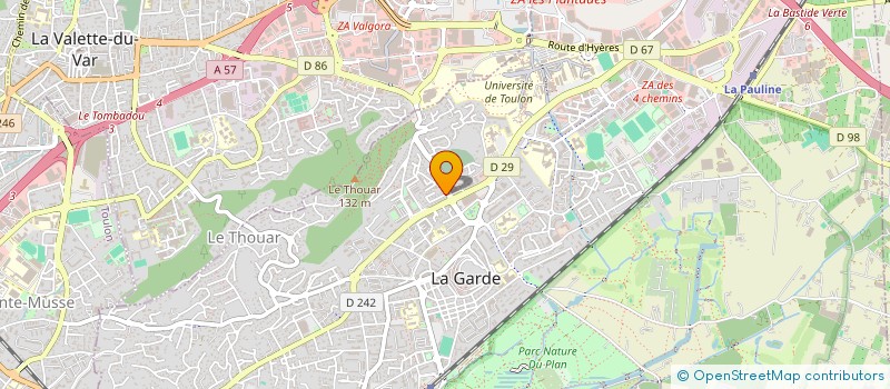 localisation de l'entreprise CIANA à LA GARDE