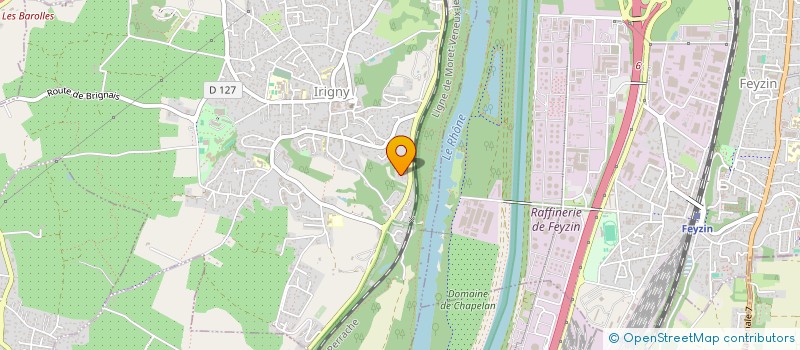 localisation de l'entreprise CIANI TAXI  IRIGNY