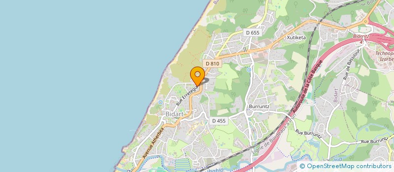 localisation de l'entreprise CIAO TESS  BIDART