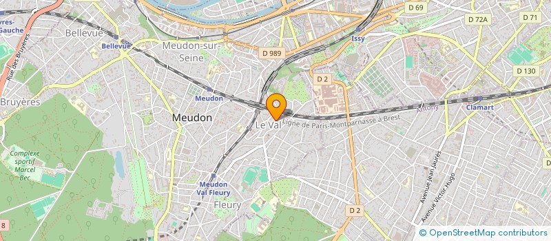 localisation de l'entreprise CIAO TUTTI à MEUDON
