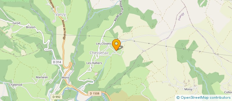 localisation de l'entreprise CIAOCAFE à CHESSENAZ