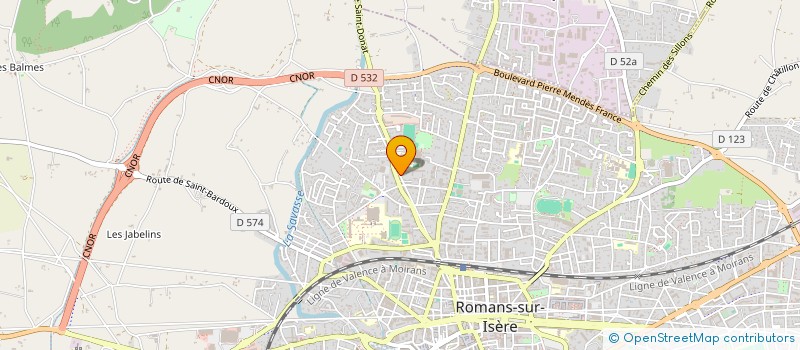 localisation de l'entreprise CIARAN  ROMANS-SUR-ISERE