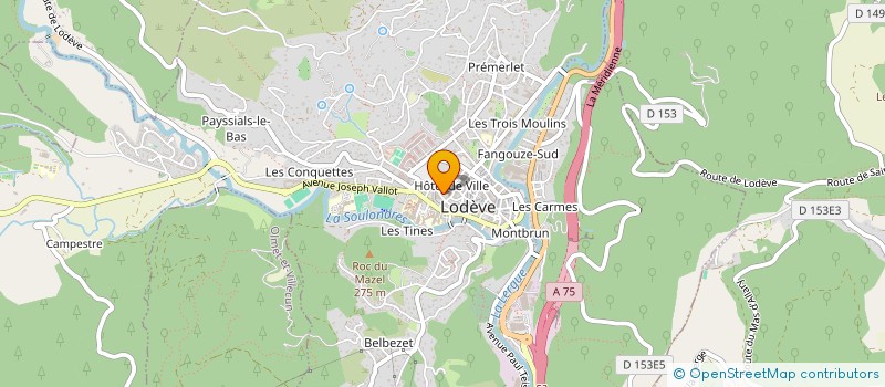 localisation de l'entreprise CIAS à LODEVE