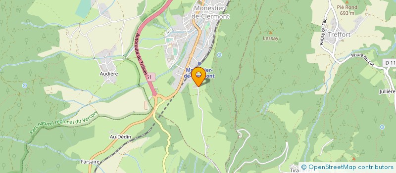 localisation de l'entreprise CIAS DE LA COMMUNAUTE DE COMMUNES DU TRIEVES à MONESTIER-DE-CLERMONT