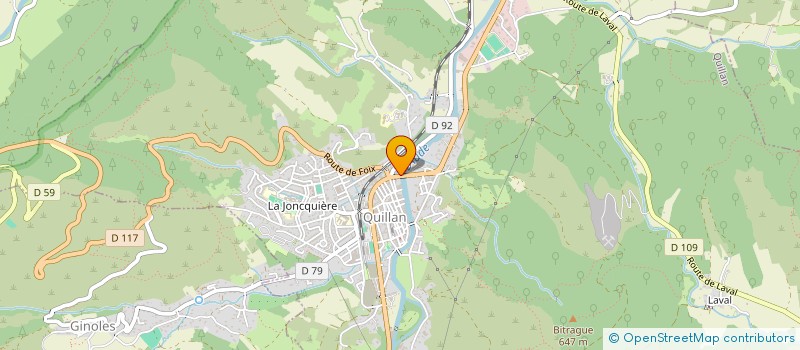 localisation de l'entreprise CIAS DES PYRENEES AUDOISES à QUILLAN