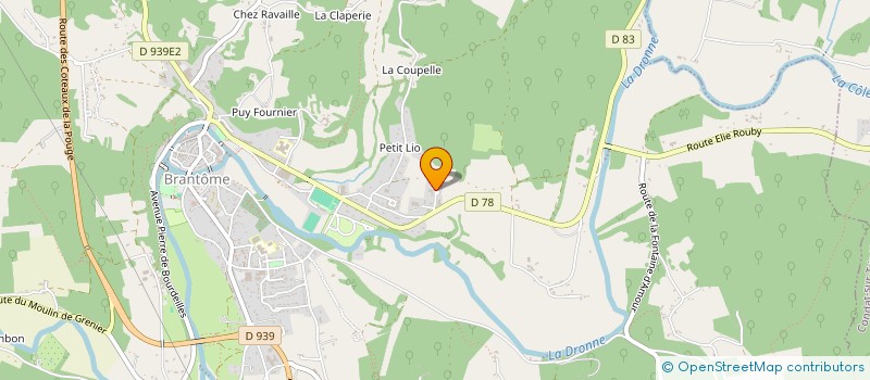 localisation de l'entreprise CIAS DRONNE ET BELLE à BRANTOME EN PERIGORD