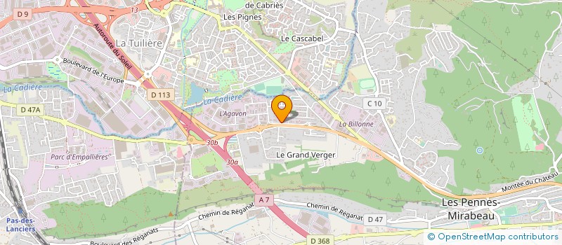 localisation de l'entreprise CIB INTERIM à LES PENNES-MIRABEAU