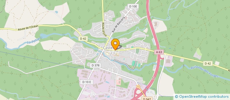 localisation de l'entreprise CIB LANDES  CASTETS