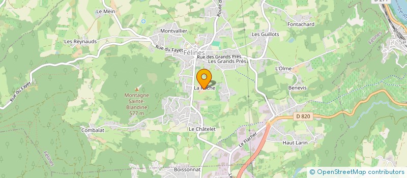 localisation de l'entreprise CIBAT à FELINES