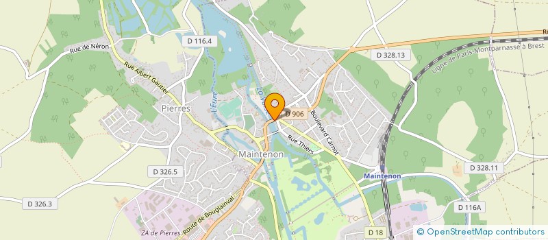 localisation de l'entreprise CIBAT ARTISANS BATISSEURS à MAINTENON