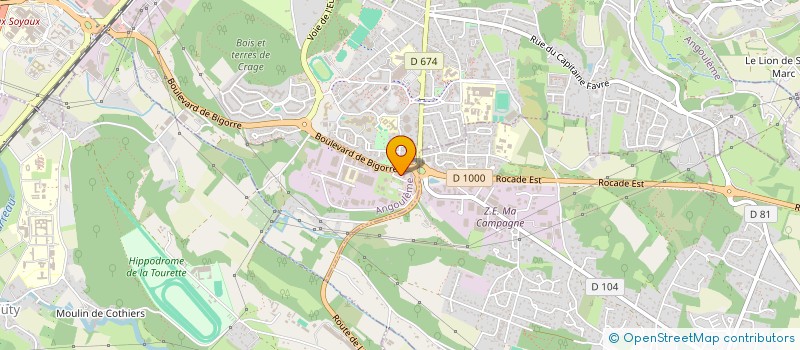 localisation de l'entreprise CIBC NORD NOUVELLE-AQUITAINE à ANGOULEME
