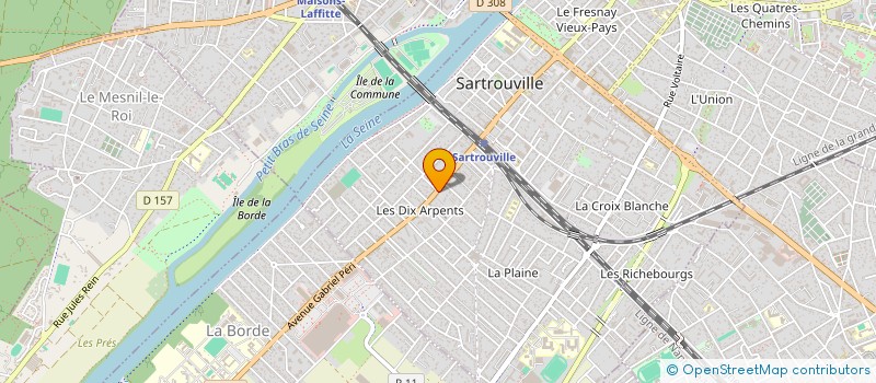 localisation de l'entreprise CIBELE PICTURES  SARTROUVILLE