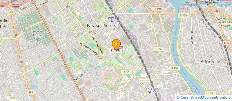 localisation de l'entreprise CIBERG à IVRY SUR SEINE