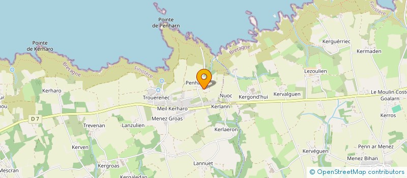 localisation de l'entreprise CIBERT COMMERCE  CLEDEN-CAP-SIZUN