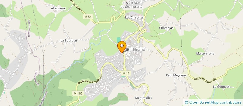 localisation de l'entreprise CIBET BENEVENT  SAINT-HEAND