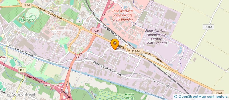 localisation de l'entreprise CIBETANCHE CHAMPAGNE à REIMS