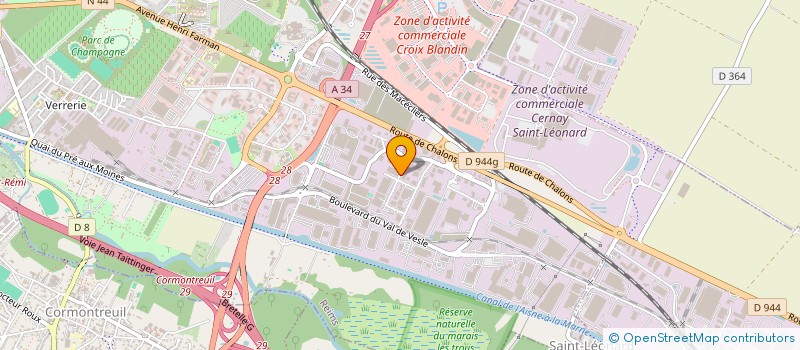 localisation de l'entreprise CIBETANCHE REIMS GRAND-EST à REIMS