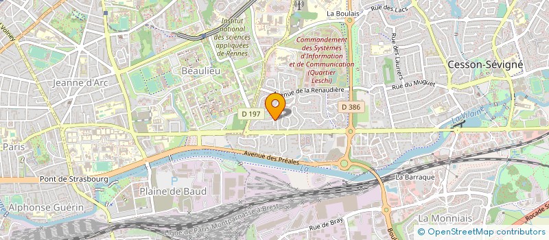 localisation de l'entreprise CIBLAGE & PERFORMANCE à CESSON-SEVIGNE