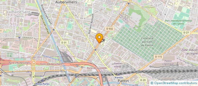 localisation de l'entreprise CIBLE INTERIM à AUBERVILLIERS