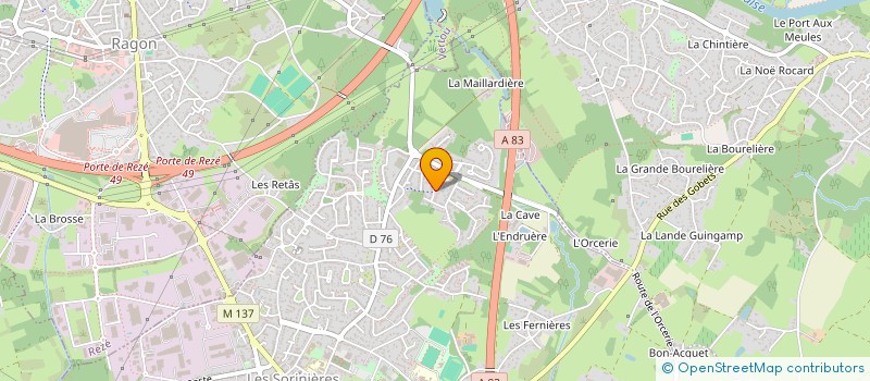 localisation de l'entreprise CIBLE RH à LES SORINIERES