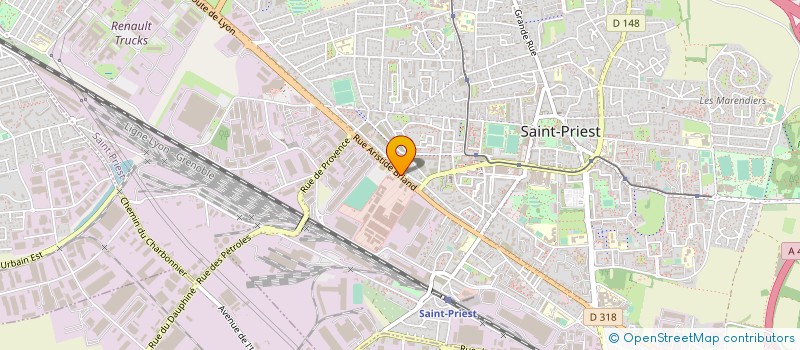 localisation de l'entreprise CIBLE SAN PRIOTE  SAINT-PRIEST