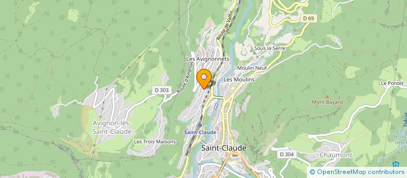 localisation de l'entreprise CIBLE SPORTIVE SAINT-CLAUDE / LIZON  SAINT-CLAUDE