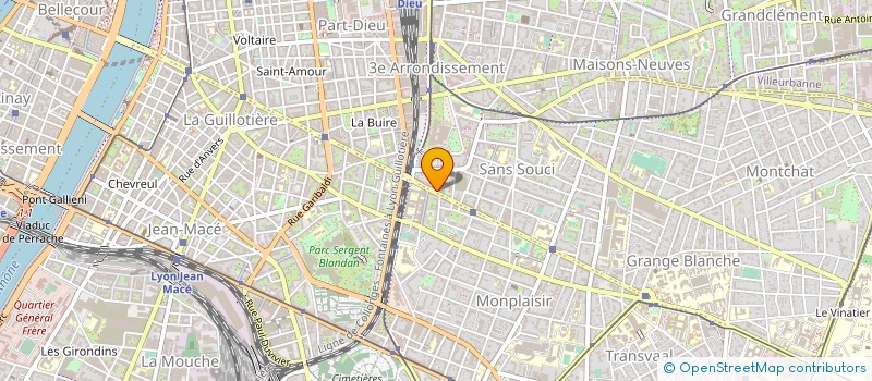 localisation de l'entreprise CIBLES ET MESSAGES à LYON