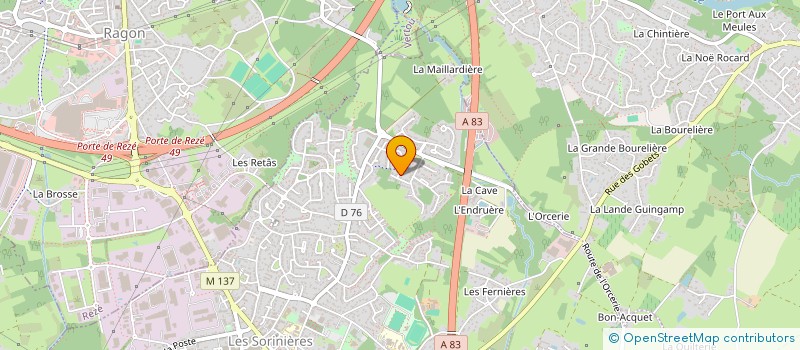 localisation de l'entreprise CIBLES RH  LES SORINIERES