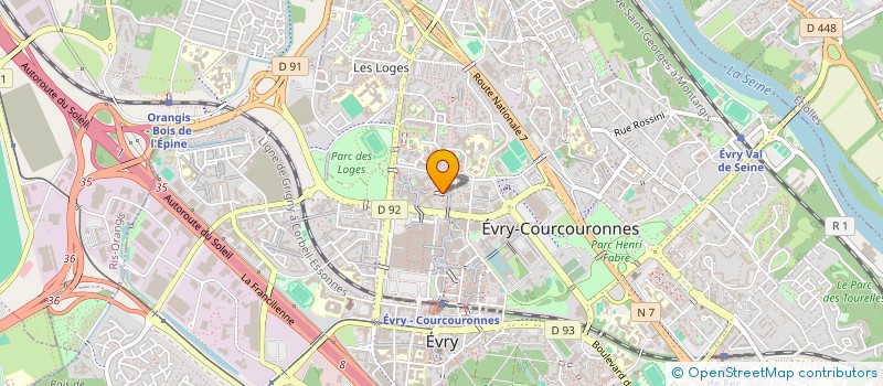 localisation de l'entreprise CIBLOS à EVRY-COURCOURONNES