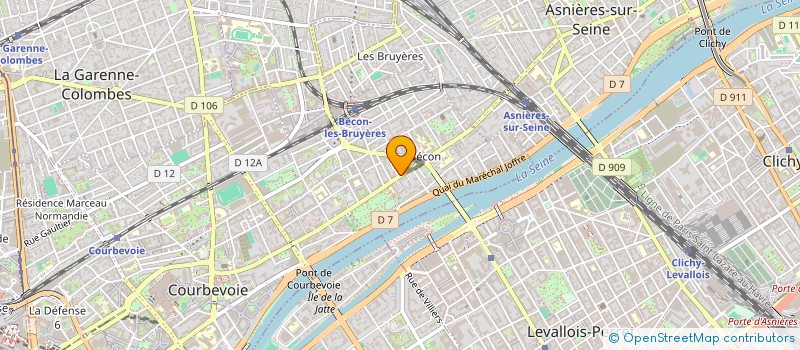 localisation de l'entreprise CIBOT à COURBEVOIE