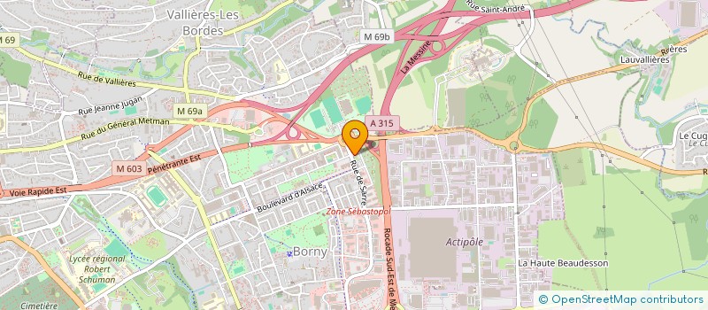 localisation de l'entreprise CIBOT ETANCHEITE  METZ