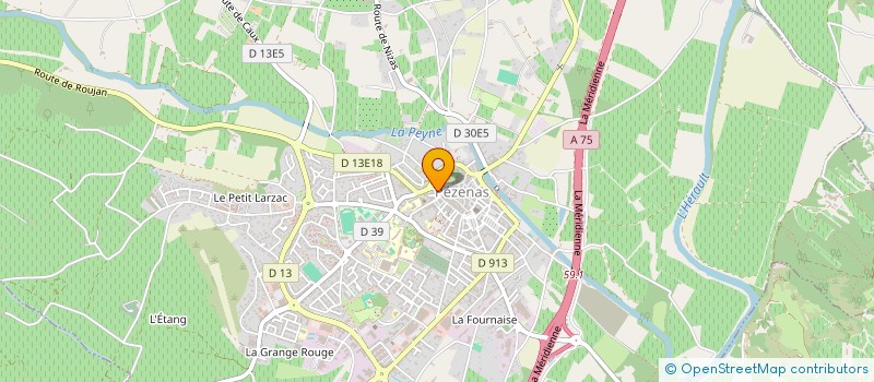 localisation de l'entreprise CIBOULETTE & CHOCOLAT à PEZENAS