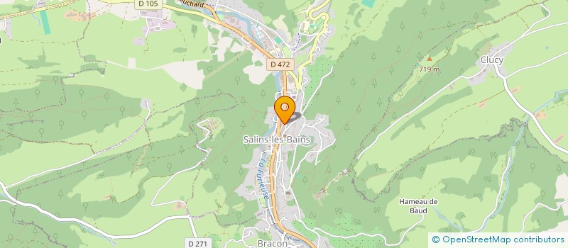 localisation de l'entreprise CIBOULETTE ET COMPAGNIE  SALINS-LES-BAINS